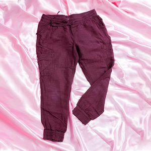 Old Navy Maroon Cargo Joggers XS